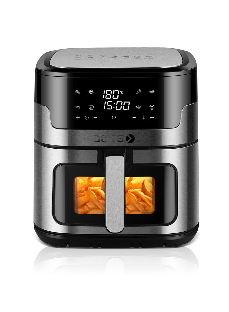 دوتس قلاية دوتس الهوائية المزودة بوظائف طهي متعددة الوظائف، تُحدث ثورة في تجربة مطبخك بلمسة ذكية، سعة كبيرة 8 لتر، تحكم دقيق في درجة الحرارة، مؤقت ممتد بقدرة 1800 واط - مثالية للقلي الصحي والوصفات اللذيذة - Image 2